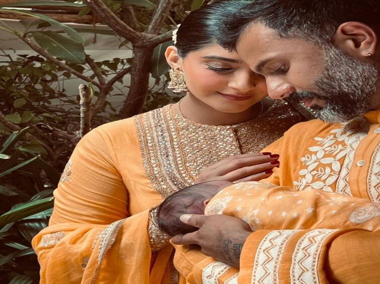 Sonam Kapoor And Anand Ahuja Share First Pic Of Son, Reveal Name - Vayu Sonam Kapoor: மகனுக்கு ‘வாயு’ என பெயர் வைத்த தனுஷின் ராஞ்சனா நாயகி.. காரணம் இதுதானாம்..