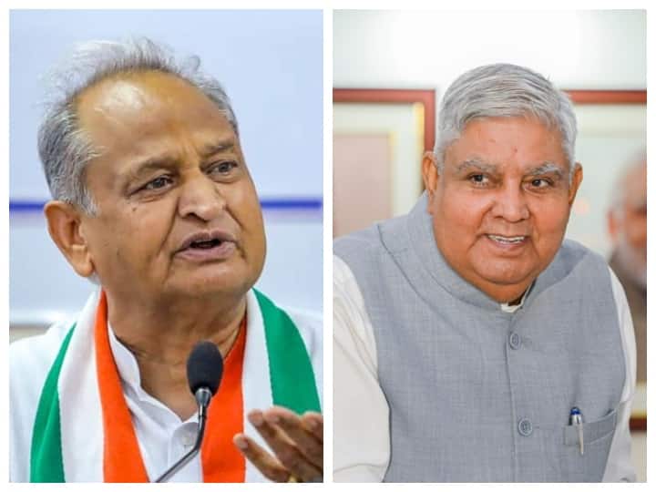 उपराष्ट्रपति जगदीप धनखड़ की मौजूदगी में अशोक गहलोत ने ली चुटकी, पूछा- ममता पर ऐसा क्या जादू किया? Ashok Gehlot ask Vice President Jagdeep Dhankhar about magic how to convince Mamata Banerjee During Voting उपराष्ट्रपति जगदीप धनखड़ की मौजूदगी में अशोक गहलोत ने ली चुटकी, पूछा- ममता पर ऐसा क्या जादू किया?