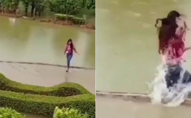 video viral on social media girl perform dance on park while raining suddenly she fell down Viral Video: ਮੀਂਹ 'ਚ ਡਾਂਸ ਕਰਨਾ ਪਿਆ ਮਹਿੰਗਾ, ਡਿੱਗੀ ਕੁੜੀ ਨੂੰ ਦੇਖ ਕੇ ਲੋਕਾਂ ਨੇ ਕਿਹਾ 'ਔਰ ਦੀਦੀ ਆ ਗਿਆ ਸਵਾਦ'
