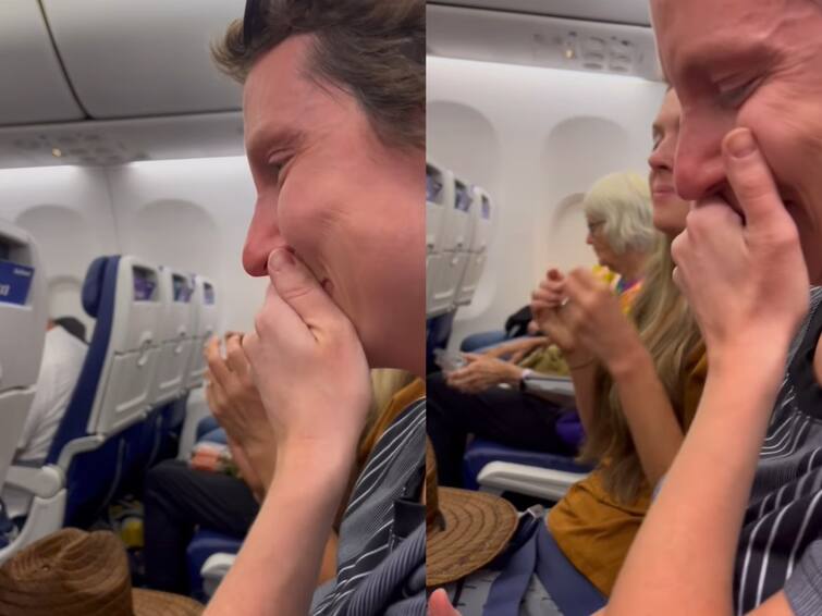 Video Of Pilot Giving Heartwarming Welcome To A Woman Beat Breast Cancer Goes Viral Watch Video:  கேன்சரை எதிர்த்துப் போராடி வென்ற பெண்! விமானத்தில் நெகிழ்ச்சி வரவேற்பு கொடுத்த விமானி!!