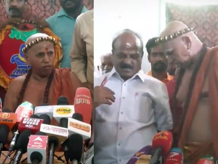 Madurai Aadeenam where the question of Ah Rasa is out! 'வம்ப இழுத்து விலைக்கு வாங்க விட பாக்குறீங்களா' ....ஆ. ராசா குறித்த கேள்விக்கு கடுப்பாகி வெளியேறிய மதுரை ஆதினம்!
