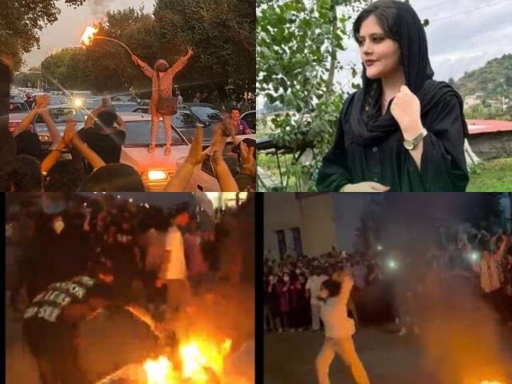 Iran Protest Violent Against Hijab After Mahsa Amini Death Internet Services Stopped in Many Cities Iran Protest: ईरान में हिजाब के खिलाफ और हिंसक हुआ प्रदर्शन, सड़कों पर फूंकी जा रही गाड़ियां, कई शहरों में इंटरनेट सेवाएं बंद