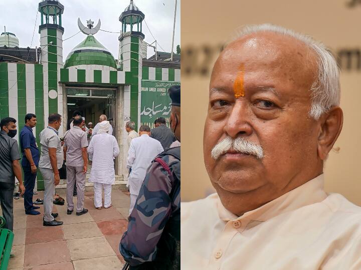 RSS Chief Mohan Bhagwat visited  madrasa and mosque In Delhi asked questions to the children Mohan Bhagwat Madrassa Visit: मोहन भागवत ने मस्जिद के साथ मदरसे का भी किया दौरा, बच्चों से पूछे ये सवाल