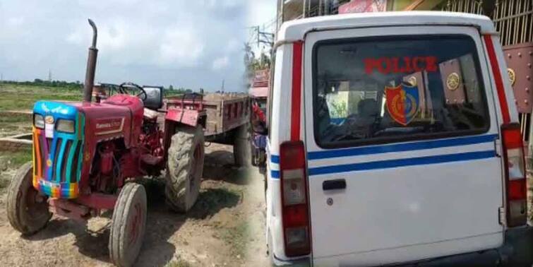 Malda English Bazar Police captures two tractors operated by land mafias English Bazar News: ভোররাতে জলাশয় ভরাটের চেষ্টা, ইংরেজবাজারে হুলস্থুল, দুই ট্র্যাক্টর পুলিশের হাতে