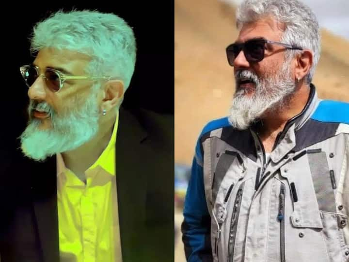 Actor Ajith Kumar new Look :  வெள்ளைத்தாடியுடன் க்ளாஸ் லுக்கில் அஜித் குமார்!