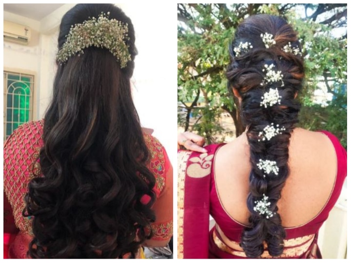 Karva Chauth 2022 Hair Style Ethnic Dress Hair For Salwar Suit Saree Lehnga  Image Of Simple Hairstyle  करव चथ क लए बसट हयर सटइल सट सड  य लहग हर डरस म