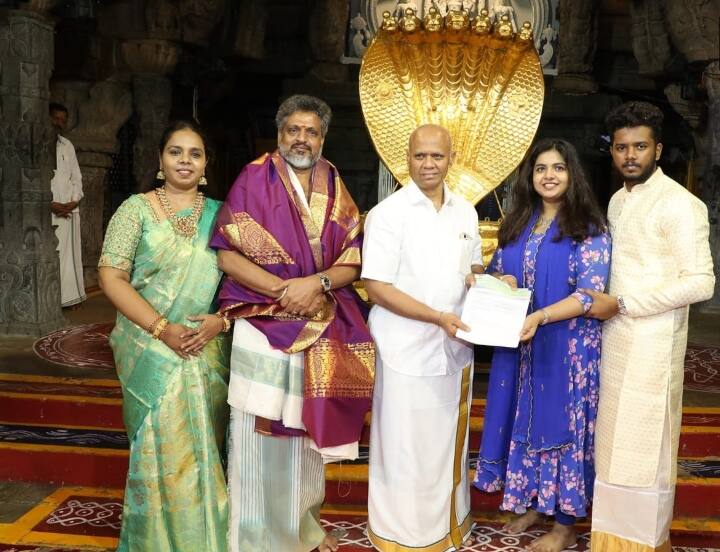 chennai  based muslim  couple donate 1 cr to tiupati trust temple Tirupati  Temple: मुस्लिम जोड़े ने देश में पेश की मिसाल , आंध्र प्रदेश के एक मंदिर में दान किये 1 करोड़ रुपये