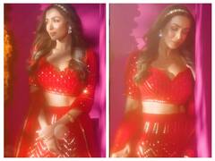 Malaika Arora Pics: रेड लहंगे में कयामत ढाती नजर आईं मलाइका अरोड़ा, खूबसूरती देख फोटोज़ पर थम जाएंगी आपकी भी निगाहें