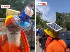 Video: ਬਜ਼ੁਰਗ ਨੇ ਗਰਮੀ ਤੋਂ ਬਚਾਅ ਲਈ ਕੱਢਿਆ ਨਵਾਂ ਜੁਗਾੜ, ਸਿਰ ‘ਤੇ ਲਾਇਆ ਸੋਲਰ ਫੈਨ