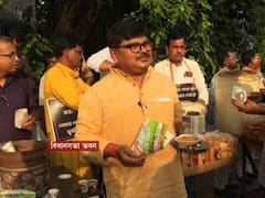 বিধানসভার বাইরে ঘুগনি-মুড়ি-চায়ের স্টল বিজেপি বিধায়কদের, ‘মুখ্যমন্ত্রীর অনুপ্রেরণা’য় ঝালমুড়ি বিক্রি অগ্নিমিত্রার