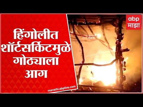 Hingoli Fire: हिंगोलीत शॉर्टसर्किटमुळे गोठ्याला लागली आग, हिंगोलीत शॉर्टसर्किटमुळे गोठ्याला लागली आग