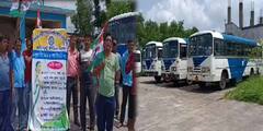 জেলায় জেলায় আন্দোলন পরিবহণ কর্মীদের, চরম ভোগান্তির শিকার যাত্রীরা
