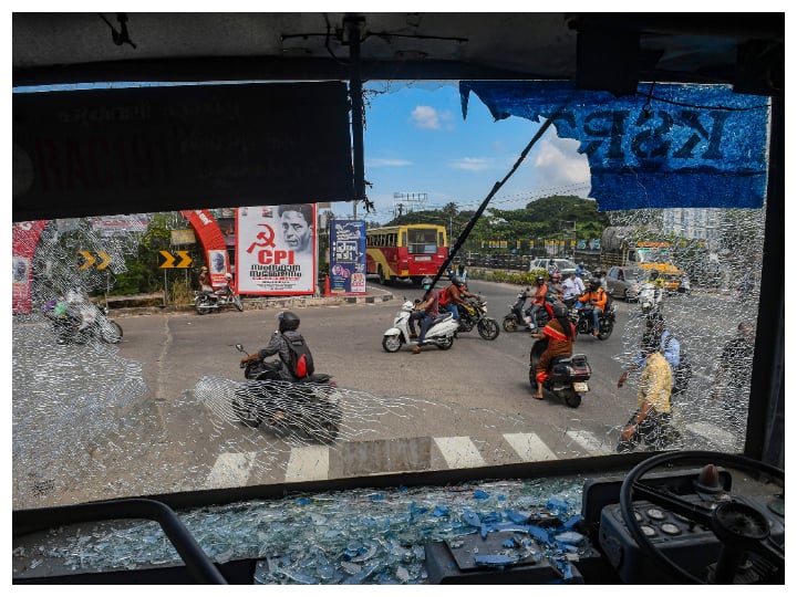 Vehicles Damaged, Commoners Attacked As Widespread Violence Marks PFI Hartal In Kerala. Key Developments Kerala: PFI Hartal Turns Violent, Buses And Ambulances Damaged, Shops Vandalised, 500 Held. Key Points