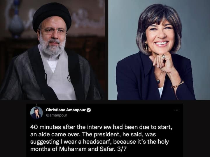 Iran President Ebrahim Raisi 'Cancels' Interview As CNN Anchor Refuses To Wear Hijab Iran President Ebrahim Raisi 'Cancels' Interview As CNN Anchor Refuses To Wear Hijab