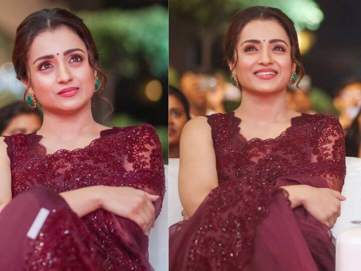 Trisha photos: பெங்களூரில் குந்தவை... பொன்னியின் செல்வன் ப்ரோமோஷன் க்ளிக்ஸ்!