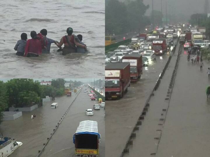 Gurugram Rain Helpline Number Issued and work from home due to rain and waterlogging Today Gurugram Rain Update: बारिश से पानी-पानी हुआ गुरुग्राम, आज 'वर्क फ्रॉम होम और स्कूल बंद, हेल्पलाइन नंबर भी जारी