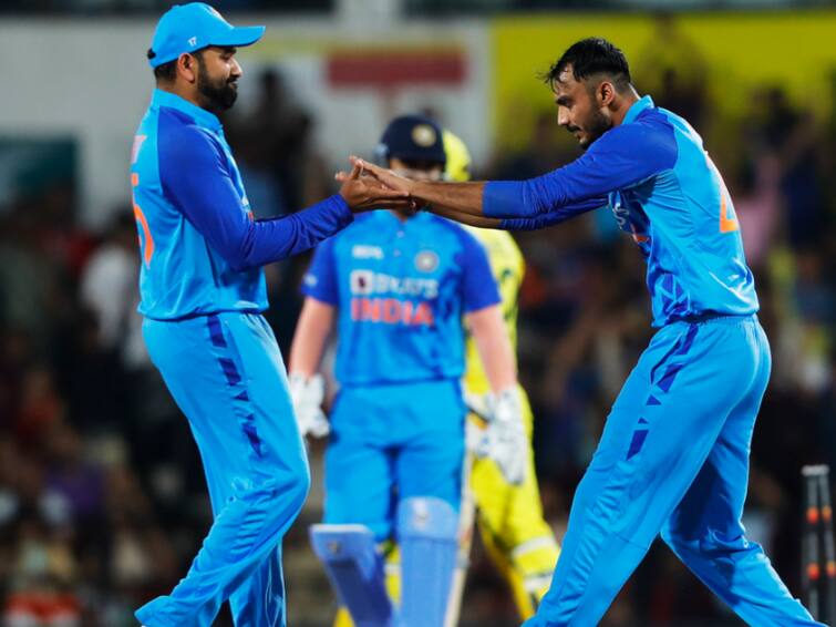 IND vs AUS 2nd T20: Finch and Matthew Wade innings help Australia score 90 runs in 8 over against India at Nagpur T20 match IND vs AUS 2nd T20: பந்துவீச்சில் அசத்திய அக்‌ஷர்... வானவேடிக்கை காட்டிய வேட்.. இந்தியாவிற்கு 91 ரன்கள் இலக்கு