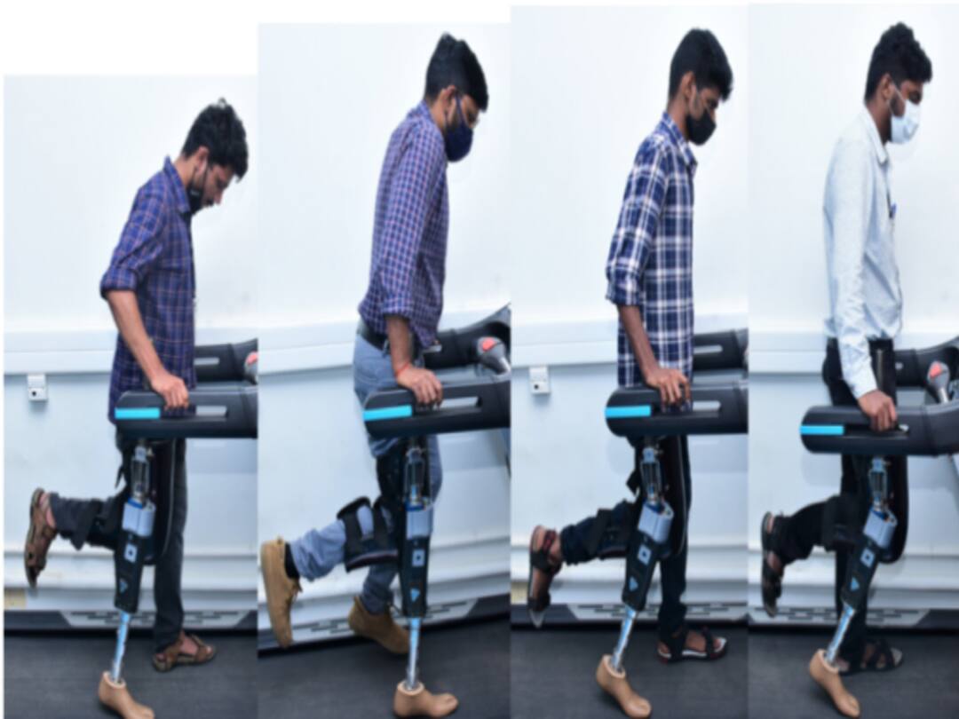 ISRO artificial limbs: కాళ్లు లేవని చింత వద్దు, ఇస్రో తయారుచేసిన ఈ మోకాలితో తిరిగి నడవొచ్చు! ISRO develops a spin-off intelligent artificial limb for above-knee amputees to walk with a comfortable gait ISRO artificial limbs: కాళ్లు లేవని చింత వద్దు, ఇస్రో తయారుచేసిన ఈ మోకాలితో తిరిగి నడవొచ్చు!