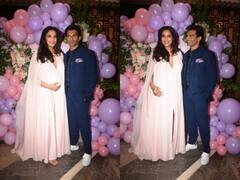 Bipasha Baby Shower Photos : डीप नेक...स्लिट गाउन पहन बिपाशा बसु ने सेलिब्रेट किया अपना बेबी शॉवर, देखें रोमांटिक तस्वीरें