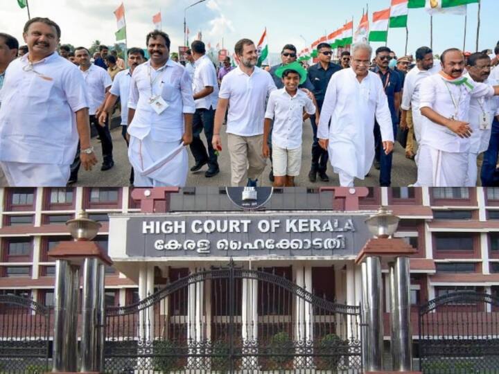 Kerala Court Objected congress bharat Jodo Yatra board and banner on highway Bharat Jodo Yatra: भारत जोड़ो यात्रा के लिए कांग्रेस ने Highway पर लगाए झंडे और बैनर, केरल हाईकोर्ट ने लगाई फटकार