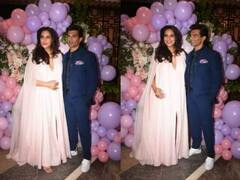 Bipasha Baby Shower Photos : ડીપ નેક સ્લિટ ગાઉન પહેરી બિપાશા બસુએ સેલિબ્રેટ કર્યું બેબી શાવર,જુઓ તસવીરો