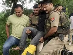 मैनपुरी में पुलिस और 50 हजार के इनामी बदमाश के बीच मुठभेड़, पुलिस ने किया गिरफ्तार