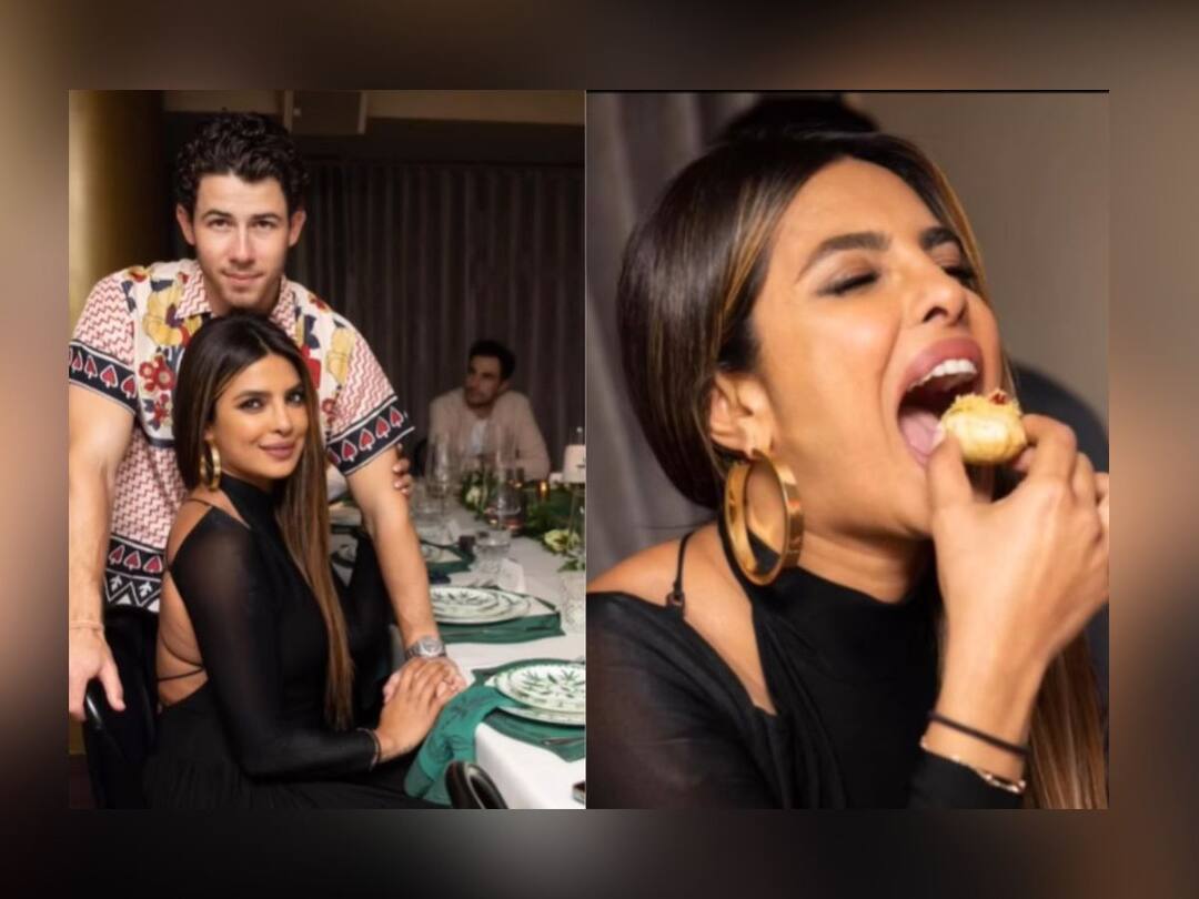 priyanka chopra share video of new york event desi girl enjoys pani puri Priyanka Chopra : प्रियांकानं न्यूयॉर्कमध्ये घेतला पाणीपुरीचा आस्वाद; 'देसी गर्ल'चा व्हिडीओ व्हायरल