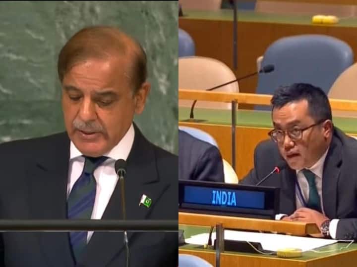 UNGA: पाकिस्तान ने अलापा कश्मीर राग तो भारत ने फटकारा, जानिए दोनों देशों ने UN में क्या-क्या कहा? India Mijito Vinito Slams Pakistan Sheltering Terrorists PM Shehbaz Sharif Speech At UNGA Levelling False Allegations UNGA: पाकिस्तान ने अलापा कश्मीर राग तो भारत ने फटकारा, जानिए दोनों देशों ने UN में क्या-क्या कहा?