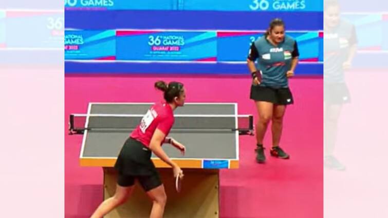 National Games 2022, Table Tennis: Sutirtha stuns top seed Manika Batra National Games 2022: শীর্ষ বাছাই মনিকাকে হেলায় হারিয়ে ন্যাশনাল গেমসের ফাইনালে সুতীর্থা
