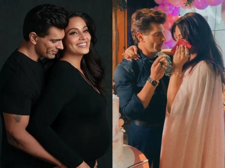 bipasha basu emotional baby shower ceremony karan singh grover kisses mom Watch: बेबी शॉवर सेरेमनी में इमोशनल हुईं बिपाशा बसु, पति करण सिंह ग्रोवर के गले लगकर रोती दिखीं