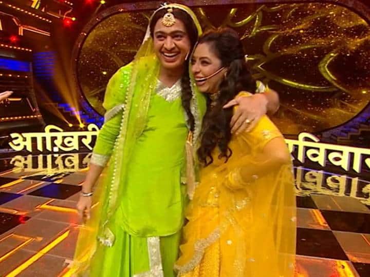 Ravivaar With Star Parivaar: DDLJ के सिमरन बने ‘अनुपमा’ के अनुज कपाड़िया, रुपाली गांगुली संग मस्ती करते दिखे Ravivaar With Star Parivaar finale Anupamaa Anuj Kapadia aka Gaurav Khanna turn into kajol from DDLJ Ravivaar With Star Parivaar: DDLJ के सिमरन बने ‘अनुपमा’ के अनुज कपाड़िया, रुपाली गांगुली संग मस्ती करते दिखे