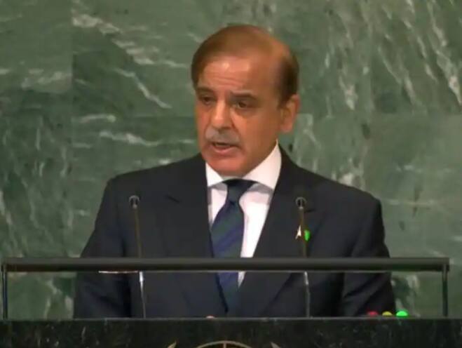 Pakistan PM Shehbaz Sharif at Unga Kashmir and Article-370 UN 'ਚ ਪਾਕਿਸਤਾਨ ਦੇ ਪੀਐਮ ਸ਼ਾਹਬਾਜ਼ ਸ਼ਰੀਫ਼ ਨੇ ਵੀ ਅਲਾਪਾ ਕਸ਼ਮੀਰ ਰਾਗ, ਧਾਰਾ 370 ਦਾ ਵੀ ਕੀਤਾ ਜ਼ਿਕਰ 