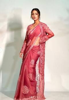 Hina Khan: ਹਿਨਾ ਖਾਨ ਨੇ ਸਾੜ੍ਹੀ ਦੇ ਉੱਪਰ ਪਹਿਨੀ ਸ਼ਰਗ, ਪ੍ਰਸ਼ੰਸਕਾਂ ਨੇ ਬੰਨ੍ਹੇ ਤਾਰੀਫਾਂ ਦੇ ਪੁਲ