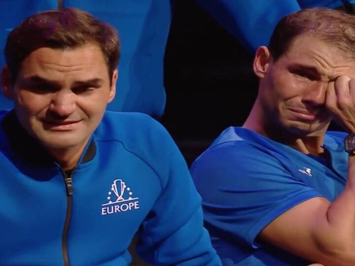 Roger Federer bids emotional farewell in doubles defeat alongside Rafael Nadal Roger Federer: 17 ஆயிரம் பேர் தலைவணங்கிய அழகிய தருணம்! தேம்பி அழுத  ஃபெடரர்..! கண்ணீருடன் வழியனுப்பிய நடால்...
