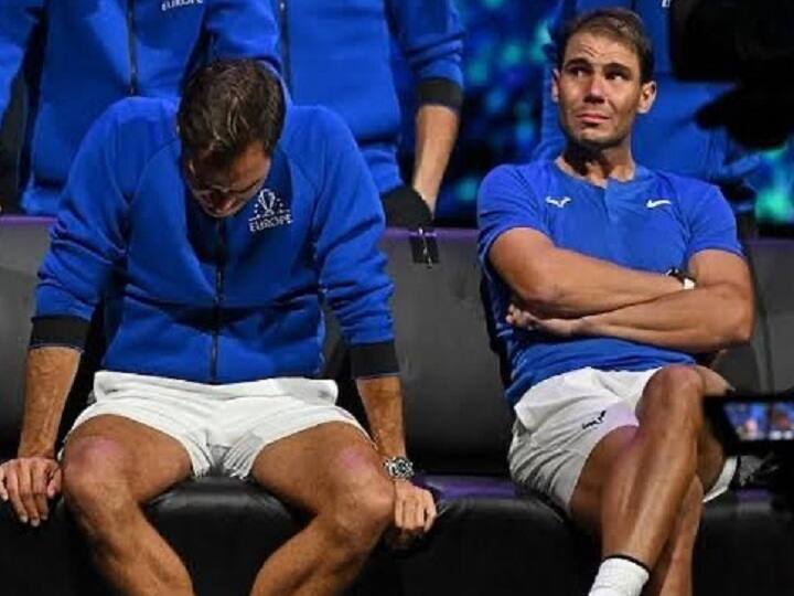 Virat Kohli Share pic of Roger Federer and Rafael Nadal weeping on Federer farewell match Roger Fedrer Retires: विराट ने शेयर की फेडरर और नडाल की तस्वीर, लिखा- 'जब आपका साथी खिलाड़ी आपके लिए रोए...'