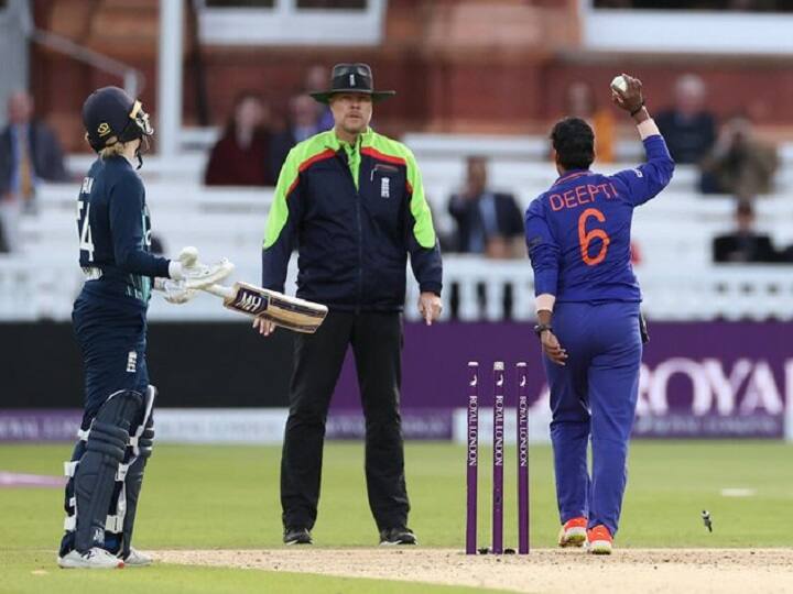 Indian and England Cricketers Reaction on Deepti Sharma Mankading INDW vs ENGW Lords ODI Deepti Sharma Mankading: रन आउट पूरी तरह से लीगल, लेकिन बटी हुई है क्रिकेटर्स की राय; पढ़िये अश्विन से लेकर स्टुअर्ट ब्रॉड के रिएक्शन