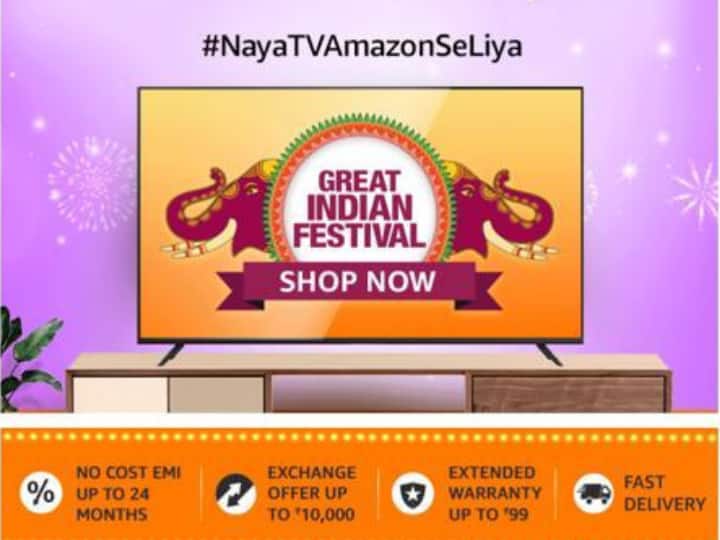 Amazon Great Indian Festival Sale Redmi OnePlus Vu Hisense IFFALCON 65Inch Smart TV