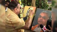 মহালয়ায় শুভেন্দু- দিলীপের ছবিতে মালা দিয়ে বাবুঘাটে তর্পণ মদন মিত্রের