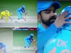 ग्लेन मैक्सवेल को रन आउट करने से चूके दिनेश कार्तिक तो रोहित शर्मा ने दिया ऐसा रिएक्शन, वीडियो वायरल