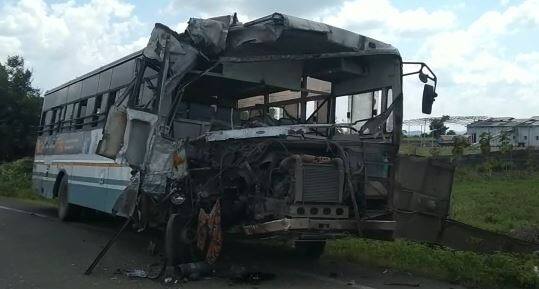 Accident between ST Bus-Truck on Mahuva Road, Savarkundla Bus Accident: સાવરકુંડલાના મહુવા રોડ પર એસટી બસ-ટ્રક વચ્ચે અકસ્માત 