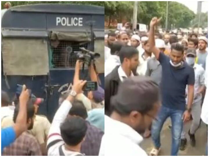 PFI Protest Pakistan Zindabad Slogan video BJP will give complaint to Police Commissioner PFI के विरोध प्रदर्शन में लगे 'पाकिस्तान जिंदाबाद' के नारे, BJP नेता पुलिस कमिश्नर से करेंगे शिकायत