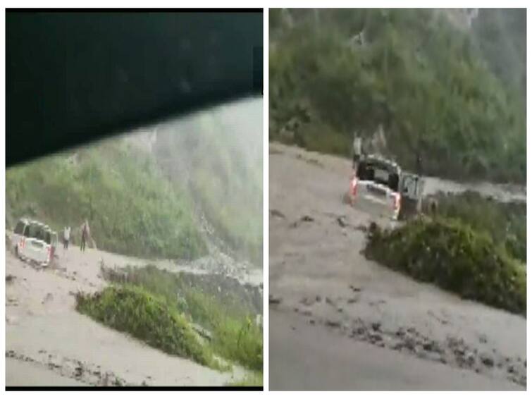 Arunachal Pradesh Caught On Camera Car Swept Away By Flash Floods Watch video :அருணாச்சல பிரதேசத்தில் கொட்டித் தீர்க்கும் கனமழை..! வெள்ளத்தில் அடித்துச்செல்லப்பட்ட  ஸ்கார்ப்பியோ கார்! வைரல் வீடியோ உள்ளே