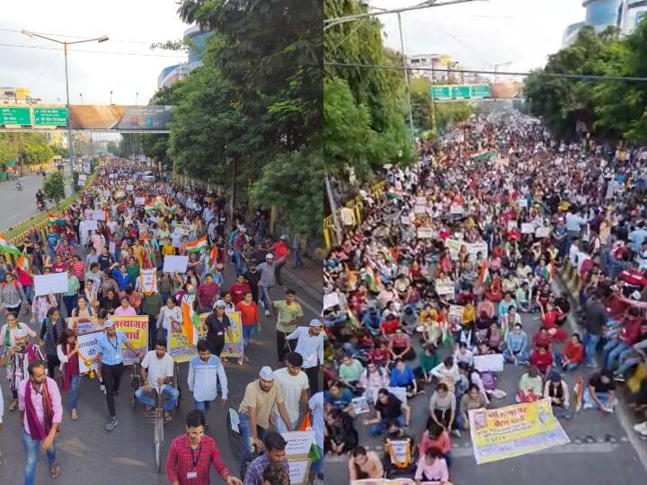 Indore students took out foot march against unemployment warned government in MP ANN Indore News: बेरोजगारी के खिलाफ हजारों छात्रों ने निकाला पैदल मार्च, मांगे नहीं पूरी करने पर सरकार को दी ये चेतावनी