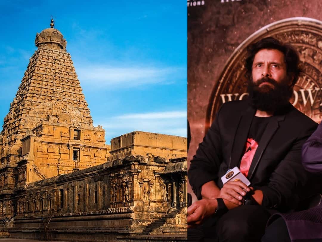 Vikram Speech Ponniyin Selvan Promotion Tamil Cinema needs to take inspiration unearth More Positive Tales Actor Vikram: சோழனின் வரலாறு.. பெரியகோயிலின் பெருமை.. மூச்சுப்பிடிக்க பேசிய விக்ரம்.. அதிர்ந்து போன மும்பை!