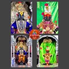 Navratri 2022 : नवरात्रीनिमित्त रुक्मिणी माता सजली पारंपरिक दागिन्यांनी; नऊ दिवस रोज माता दिसणार विविध रूपांत