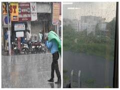 Chennai Rain : கொளுத்தி எடுத்த வெயிலுக்கு வெய்ட்டீஸ்.. சென்னையில் இந்த இடங்களில் குளிரவைக்கும் மழை..