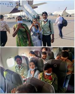 Arvind Kejriwal PHOTO: દિલ્હી પહોંચ્યો ગુજરાતના સફાઈકર્મીનો પરિવાર, કેજરીવાલ સાથે લીધુ ભોજન