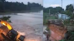 Muzaffarnagar : पुराने जर्जर पुल को तोड़ते हुए बड़ा हादसा, JCB मशीन सहित चालक नदी में गिरा