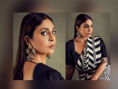 ब्लॅक अँड व्हाईट साडीमध्ये दिसतेय खास; शेफाली शाहचे फोटो पाहून चाहते म्हणाले 'झक्कास'