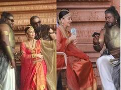 Actress Aishwarya Rai : பழுவேட்டையர்களுடன் செல்பி எடுத்துக்கொண்ட நந்தினி !